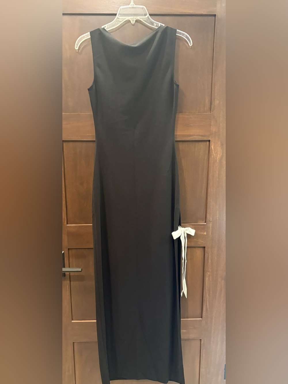 O.P.T by Few Moda Black Sleeveless Maxi Dress with Side Bow